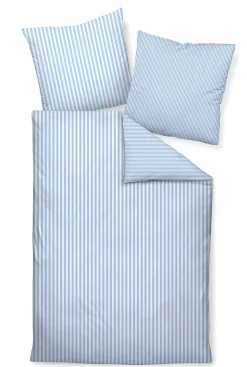 Janine Mako-Satin-Bettwäsche blau^ Satin