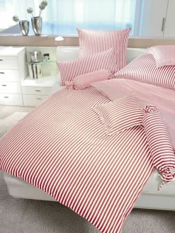 Janine Mako-Satin-Bettwäsche rot^ Satin