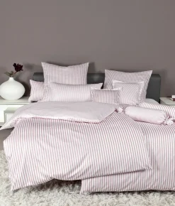 Janine Mako-Satin-Bettwäsche weißpink^ Satin