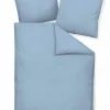Seersucker>Janine Seersucker-Bettwäsche blau