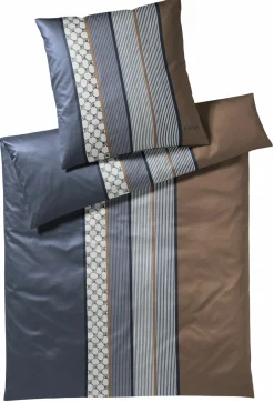 Satin>JOOP! Mako-Satin-Bettwäsche blau