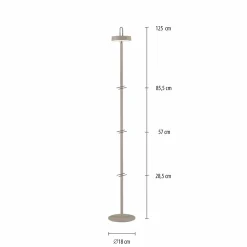 JUST LIGHT LED-Akku-Stehleuchte 1flg grau^ Stehleuchten