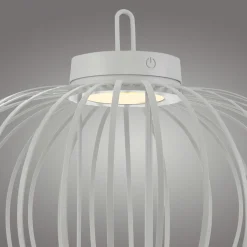 JUST LIGHT LED-Akku-Tischleuchte 1flg weiß^ Außen Tischleuchten|Akku Tischleuchten