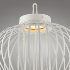 JUST LIGHT LED-Akku-Tischleuchte 1flg weiß^ Außen Tischleuchten|Akku Tischleuchten