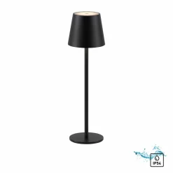 JUST LIGHT LED-Akku-Tischleuchte 1flg schwarz^ Außen Tischleuchten|Akku Tischleuchten