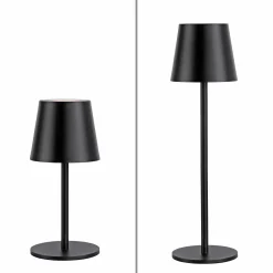 JUST LIGHT LED-Akku-Tischleuchte 1flg schwarz^ Außen Tischleuchten|Akku Tischleuchten