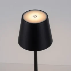 JUST LIGHT LED-Akku-Tischleuchte 1flg schwarz^ Außen Tischleuchten|Akku Tischleuchten