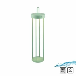 Außen Tischleuchten|Akku Tischleuchten>JUST LIGHT LED-Akku-Tischleuchte 1flg grün