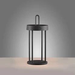 JUST LIGHT LED-Akku-Tischleuchte 1flg schwarz^ Außen Tischleuchten|Akku Tischleuchten