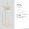Außen Tischleuchten|Akku Tischleuchten>JUST LIGHT LED-Akku-Tischleuchte 1flg grau