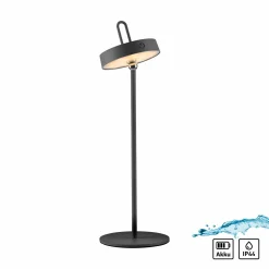 JUST LIGHT LED-Akku-Tischleuchte 1flg schwarz^ Außen Tischleuchten|Akku Tischleuchten