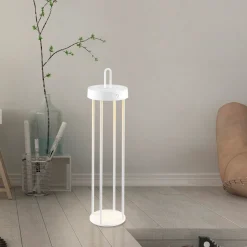 JUST LIGHT LED-Akku-Tischleuchte 1flg weiß^ Außen Tischleuchten|Akku Tischleuchten