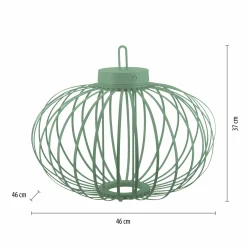 JUST LIGHT LED-Akku-Tischleuchte 1flg grün^ Außen Tischleuchten|Akku Tischleuchten