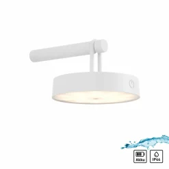 JUST LIGHT LED-Akku-Wandleuchte 1flg weiß^ Außenwandleuchten|Außenleuchten