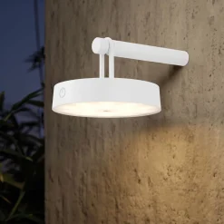 JUST LIGHT LED-Akku-Wandleuchte 1flg weiß^ Außenwandleuchten|Außenleuchten