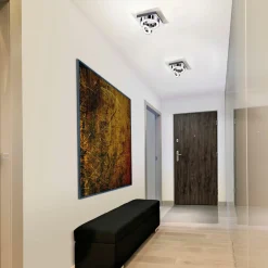 JUST LIGHT LED-Deckenleuchte 2flg silberfarben^ Deckenleuchten
