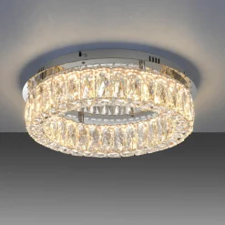 JUST LIGHT LED-Deckenleuchte 1flg silberfarben^ Deckenleuchten