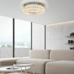 JUST LIGHT LED-Deckenleuchte 1flg silberfarben^ Deckenleuchten