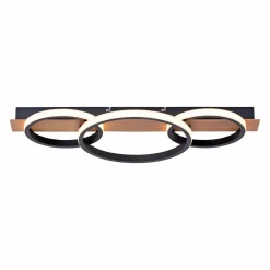 JUST LIGHT LED-Deckenleuchte 1flg braun^ Deckenleuchten