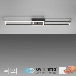 JUST LIGHT LED-Deckenleuchte 1flg schwarz^ Deckenleuchten