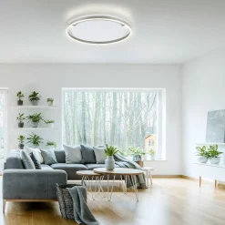 JUST LIGHT LED-Deckenleuchte 1flg silberfarben^ Deckenleuchten