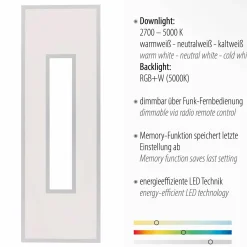 JUST LIGHT LED-Deckenleuchte 2flg weiß^ Deckenleuchten