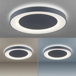 JUST LIGHT LED-Deckenleuchte 1flg grau^ Deckenleuchten