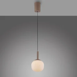 Pendelleuchten>JUST LIGHT LED-Pendelleuchte 1flg braun