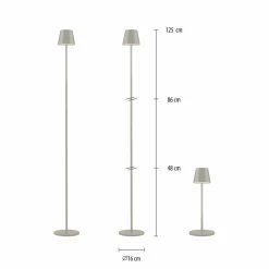 Stehleuchten>JUST LIGHT LED-Stehleuchte 1flg rot