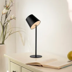 JUST LIGHT LED-Tischleuchte 1flg schwarz^ Außen Tischleuchten|Akku Tischleuchten