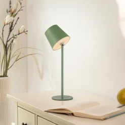 Außen Tischleuchten|Akku Tischleuchten>JUST LIGHT LED-Tischleuchte 1flg grün
