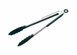 Küchenhelfer>Justinus Grill/Bratenzange schwarzsilberfarben