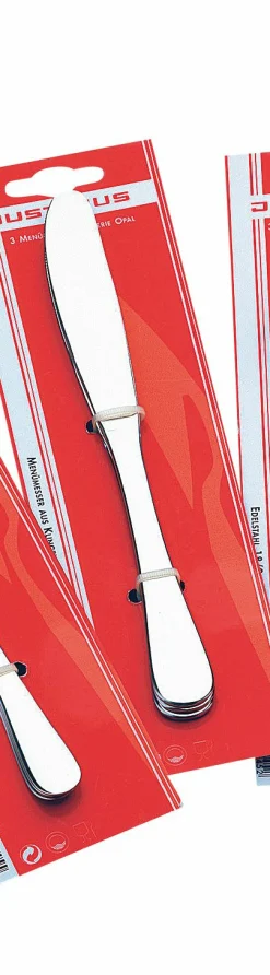 Messer>Justinus Menümesser silberfarben
