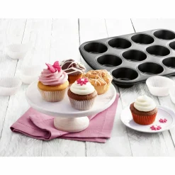Backzubehör>Kaiser 12er Muffin-Backform 27x38cm schwarz
