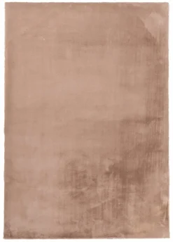 Karpi Moderner Webteppich Hochflor graubraun^ Felle & Kunstfelle