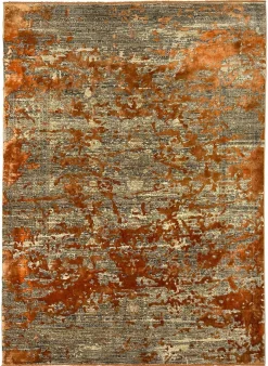 Moderne Teppiche>Karpi Webteppich modern grauorange