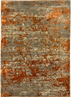 Karpi Webteppich modern grauorange^ Moderne Teppiche