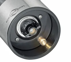 Gewürzmühlen & Streuer>Küchenprofi Elektro Mühlenset schwarzsilberfarbentransparent
