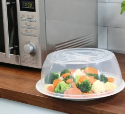 Küchenzubehör>Küchenprofi Mikrowellenhaube transparentweiß