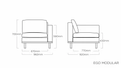 Gartenlounge Sets>KETTLER Endteil grau