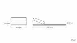 KETTLER Sonnenliege silberfarben^ Gartenlounge Sets