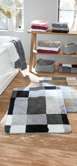 Kleine Wolke Badteppich grau^ Badteppiche