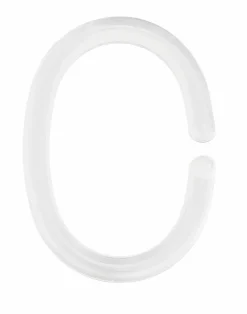 Badzubehör|Badaccessoires>Kleine Wolke Duschvorhang-Ringe weiß