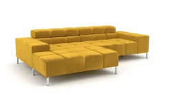 Lascondo Eckgarnitur gelbgoldfarben^ Sofas & Couches