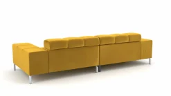 Lascondo Eckgarnitur gelbgoldfarben^ Sofas & Couches