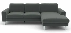 Sofas & Couches>Lascondo Eckgarnitur grau
