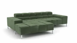 Lascondo Eckgarnitur grün^ Sofas & Couches