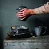 Speiseteller>Leonardo Keramikteller 22,5cm grau