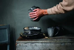 Speiseteller>Leonardo Keramikteller 22,5cm grau