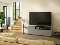 Tv & Mediamöbel|Kommoden & Sideboards> Lowboard grau